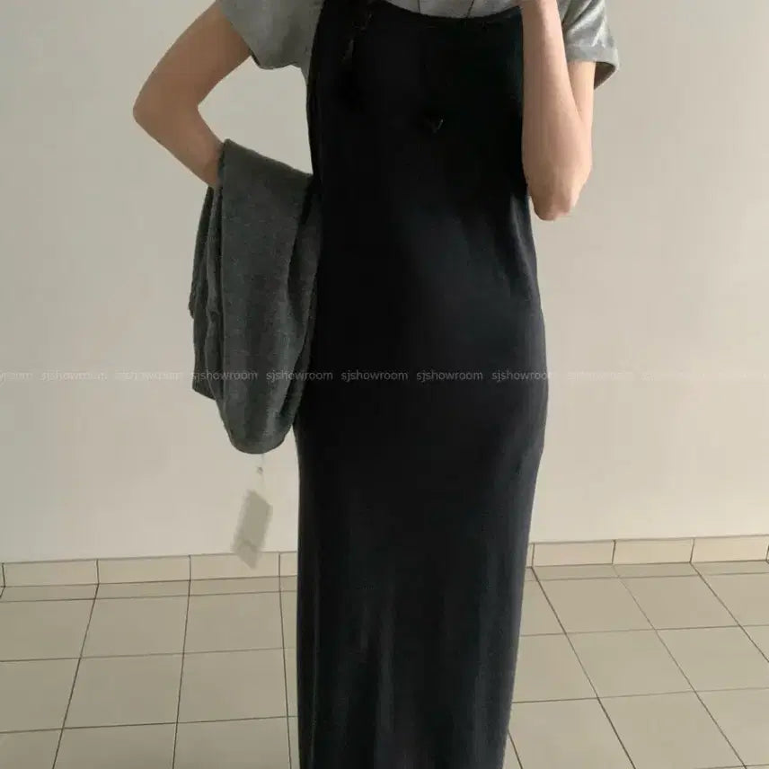 [SOLD OUT] 나시 롱원피스 블랙