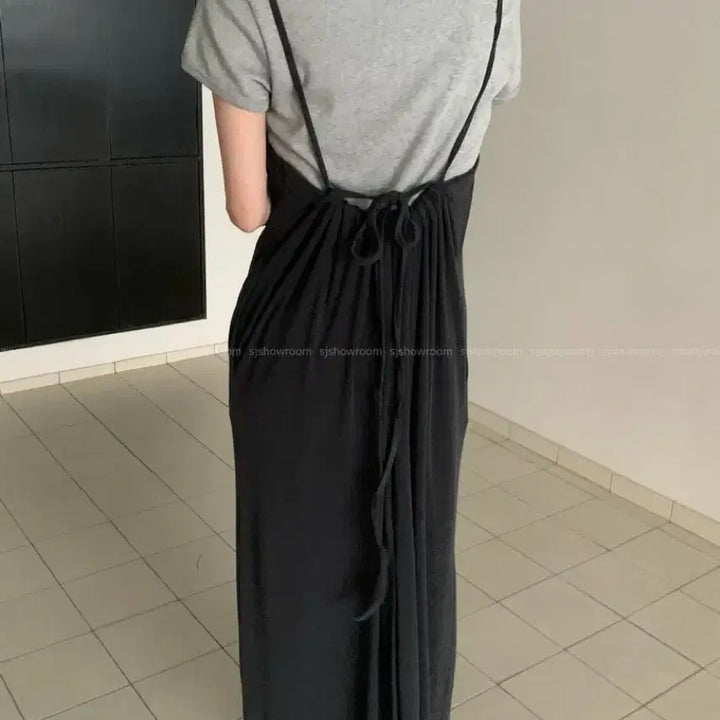 [SOLD OUT] 나시 롱원피스 블랙