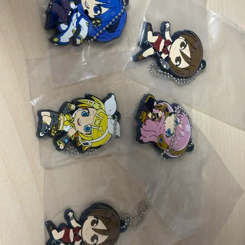 [BUNJANG] Vocaloid Characters Rubber Keychain Set / 보컬로이드 캐릭터 고무 키링 세트
