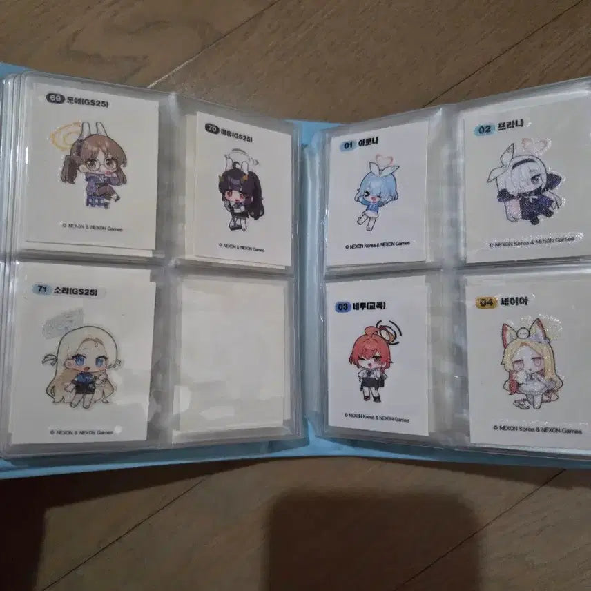[BUNJANG] Blue Archive Tteokbokki Sticker Full Collection / 블루아카이브 띠부씰 올컬렉 팝니다