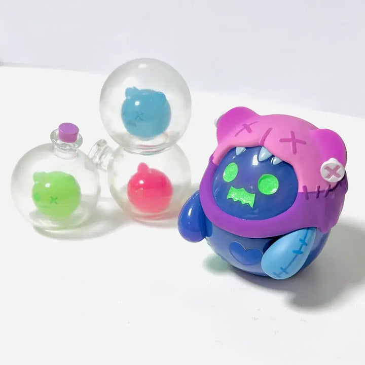 [BUNJANG] Shinwoo Artist Ghostbear Lovesick Lab Figure Bundle Set / 신우 작가 고스트베어 Lovesick lab 피규어 2개일괄