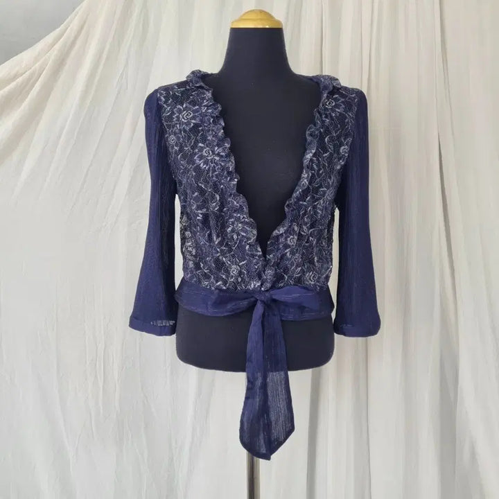 [BUNJANG] JOINUS Lace Blouse Cardigan / 조이너스 레이스 블라우스 가디건