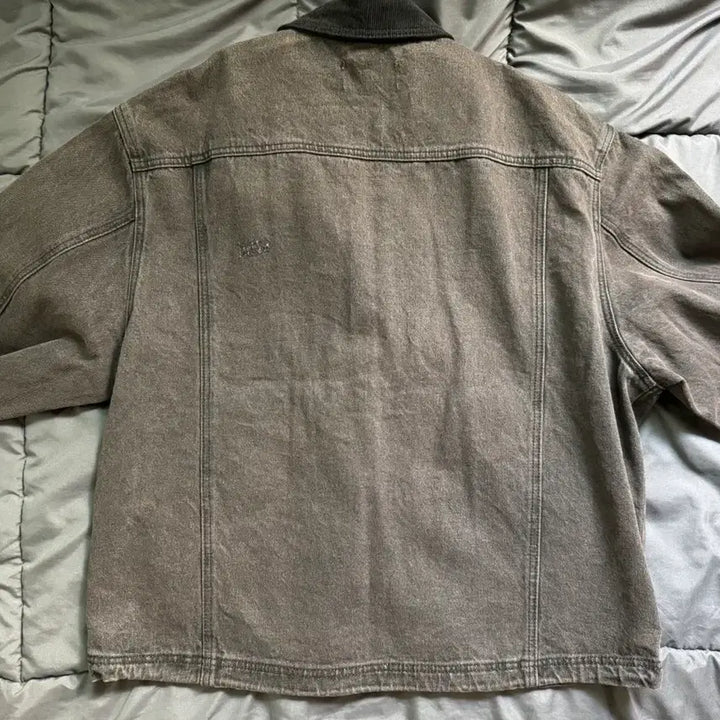 [SOLD OUT] 빈티지 패치 포켓 데님 워크 자켓_브라운