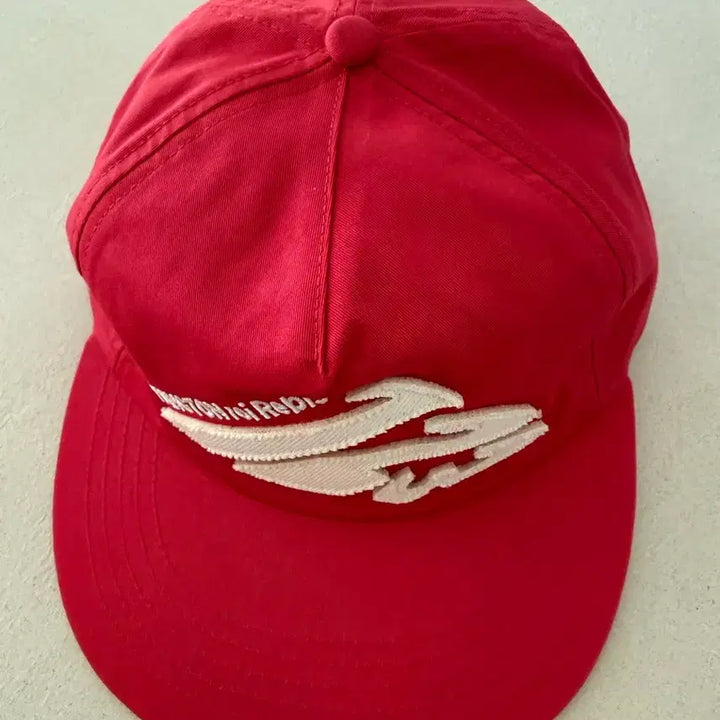 [BUNJANG] RRR123 Logo Embroidered Cap Red / RRR123 로고 자수 캡 레드