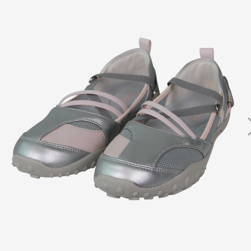 [BUNJANG] Ohaus Embossed Toe Shoes Silver Mary Jane / 오호스 스트랩 엠보싱 토 슈즈 실버 메리제인