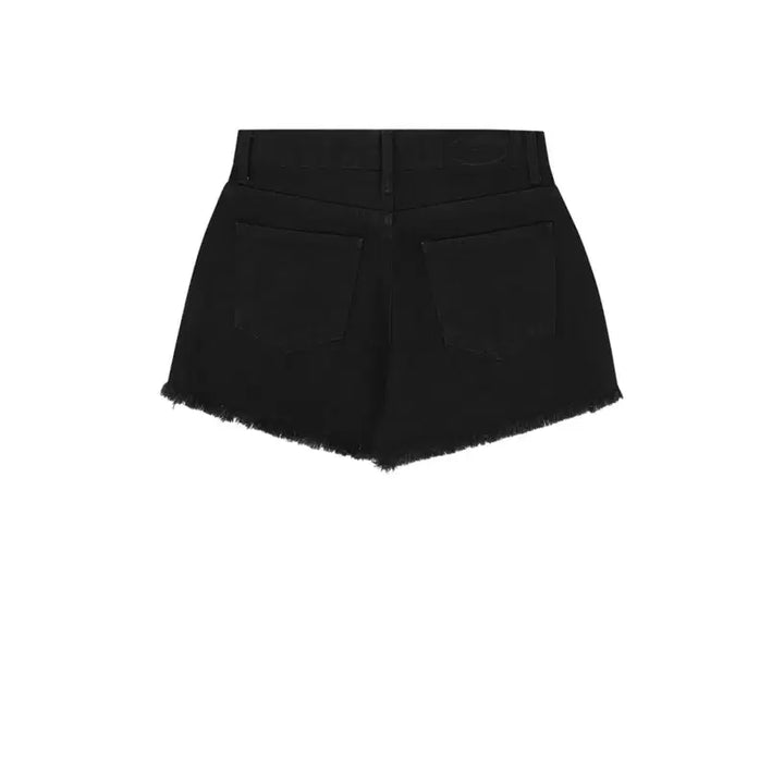 [BUNJANG] Bohemian Seoul Black Shorts / 보헤미안 서울 DAMAGE BLACK SHORTS, BLACK 사이즈 1