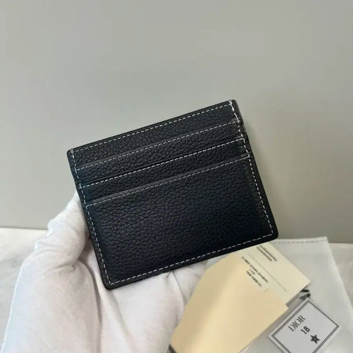 [BUNJANG] Dior Saddle Card Wallet Black Grain / 디올 새들 카드지갑 블랙 그레인