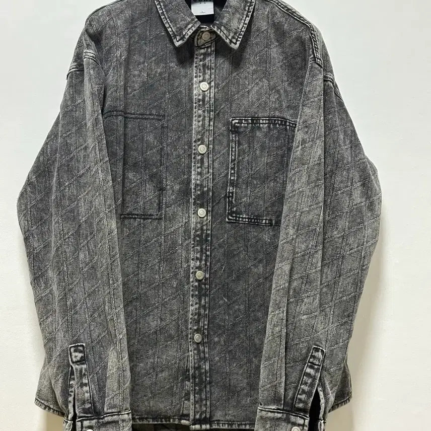 [SOLD OUT] USHI 빈티지 워싱패턴셔츠 L