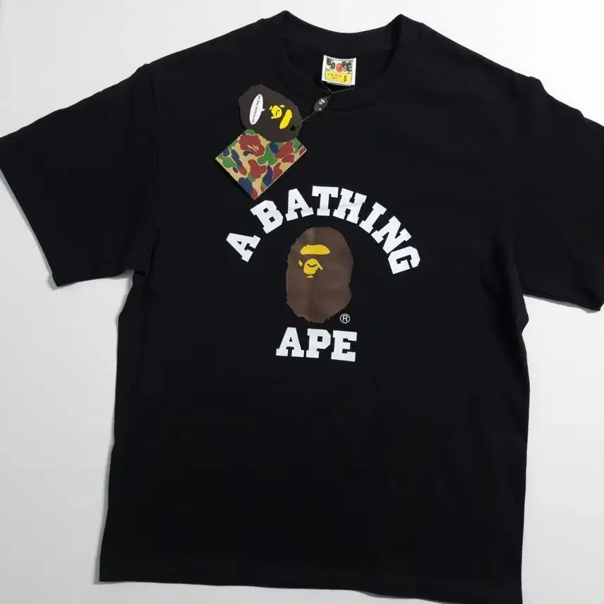 [SOLD OUT] 베이프 컬리지 티셔츠 블랙[S,M,L,XL,XXL,]
