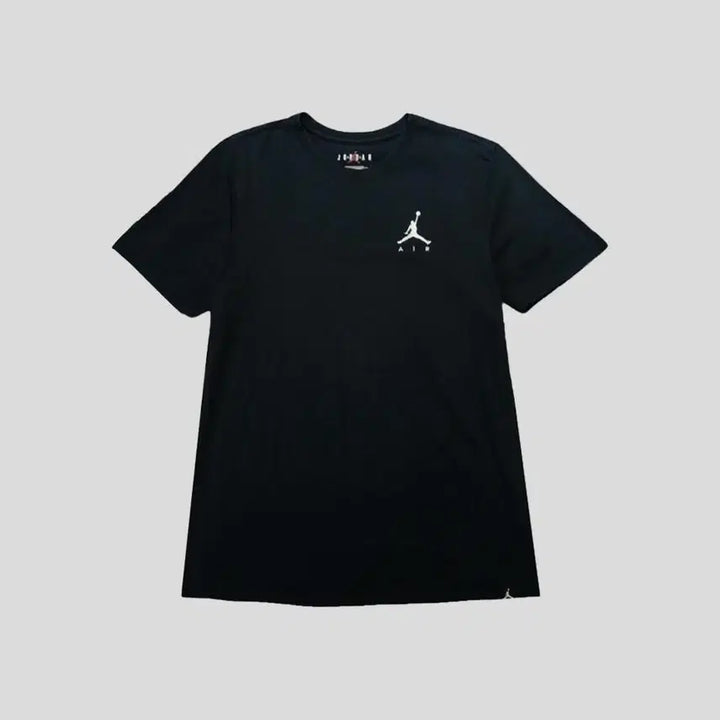 [SOLD OUT] 나이키 에어조던 피그먼트 블랙 화이트 점프맨 로고 스탠다드핏 코튼 반팔