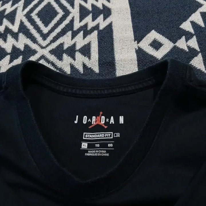 [SOLD OUT] 나이키 에어조던 피그먼트 블랙 화이트 점프맨 로고 스탠다드핏 코튼 반팔