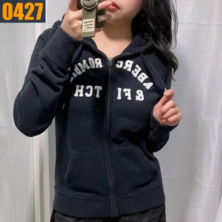 [BUNJANG] Abercrombie Y2K Hoodie Zip-up Jacket (L) / 100 아베크롬비 y2k 후드집업 자켓 아우터 L