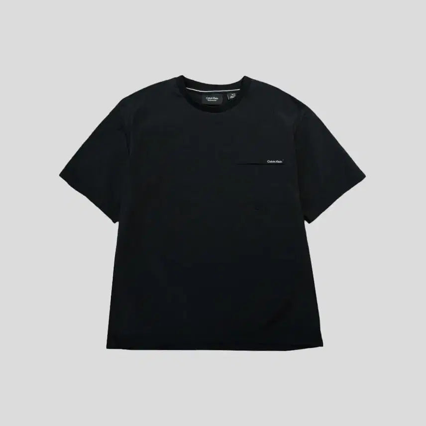[SOLD OUT] 캘빈클라인 퍼포먼스 블랙 체스트포켓 리플렉티브 로고프린팅 나일론 블렌드