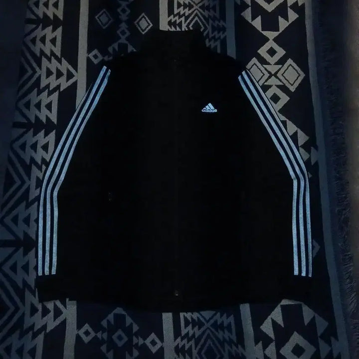 [BUNJANG] Adidas Reflective Logo Track Jacket / 아디다스 블랙 화이트 리플렉티브 로고 삼선 에어로레디 쿨 터치 트랙자켓