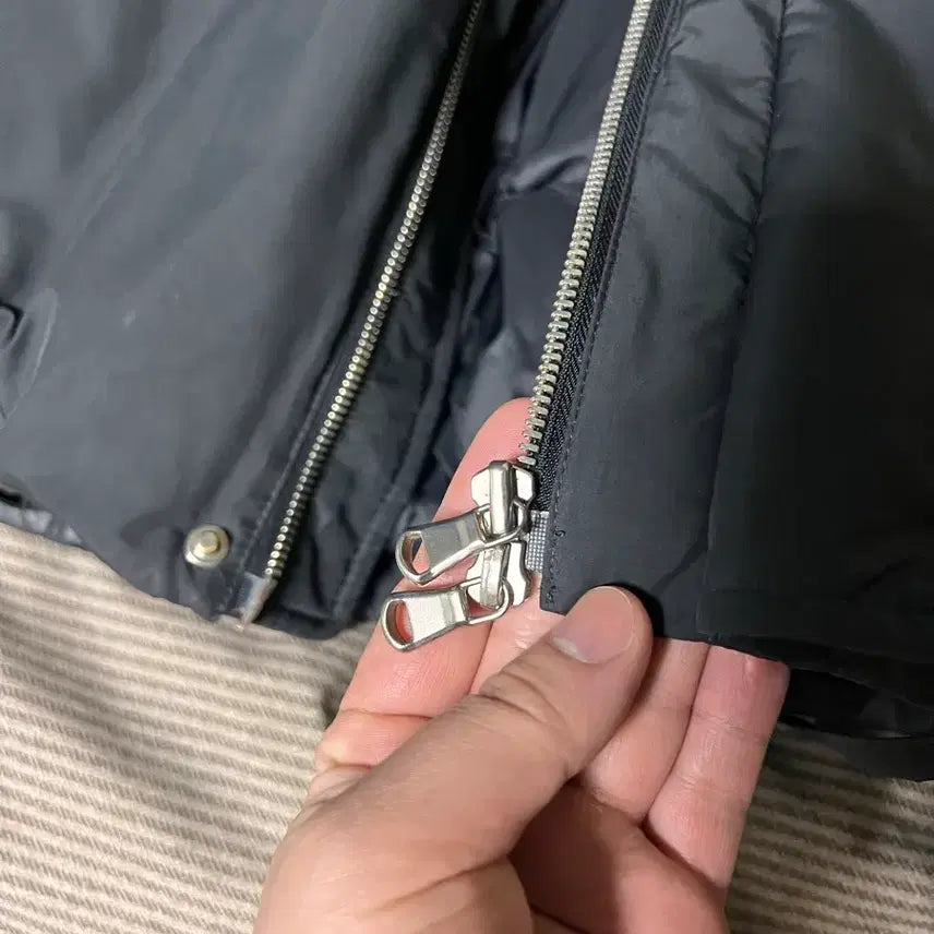 [SOLD OUT] 타임옴므 오버핏 후드 구스다운 패딩 블랙