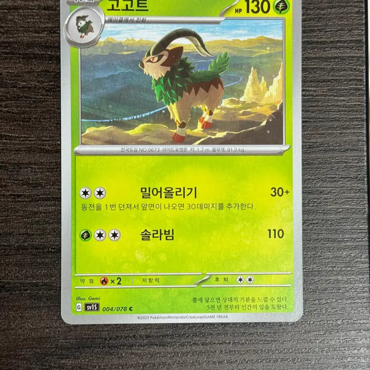 [BUNJANG] Pokemon Gogoat Card / 포켓몬카드 고고트 판매 2