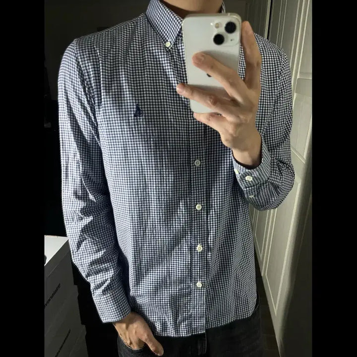 [BUNJANG] BEANPOLE Checkered Shirt / [100] BEANPOLE 빈폴 체크 셔츠