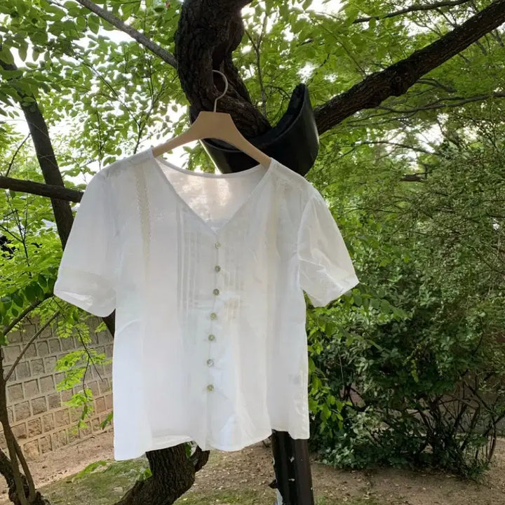 [BUNJANG] pyt Pretty Young Thing Pintuck Lace Blouse / pyt 프리티영띵 핀턱 레이스 블라우스