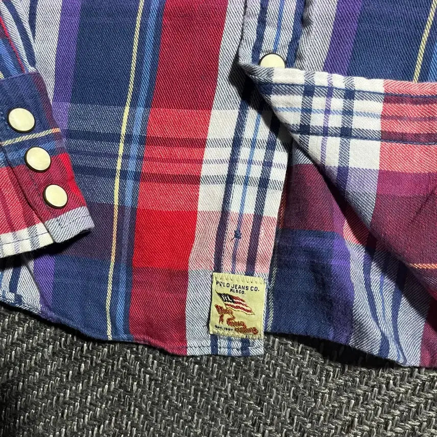 [BUNJANG] Polo Jeans Checkered Shirt / [XS] POLO JEANS 폴로진스 체크 셔츠