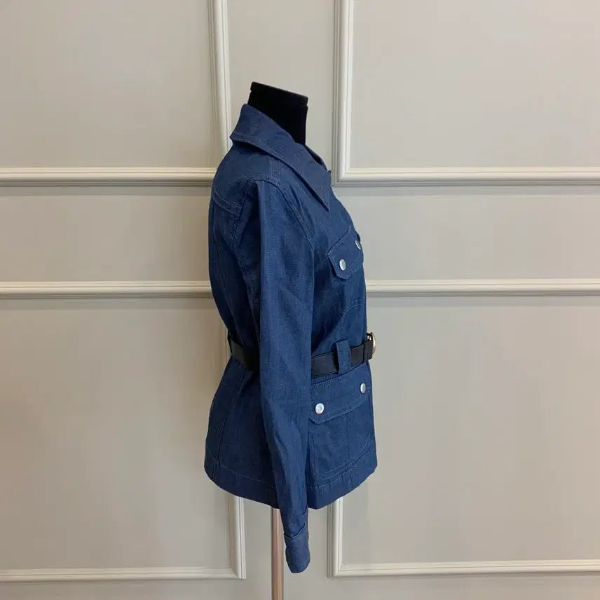 [BUNJANG] Coach Denim Belted Heritage Jacket (Size 2) / 267001124 코치 데님 벨티드 헤리티지 자켓 2사이즈