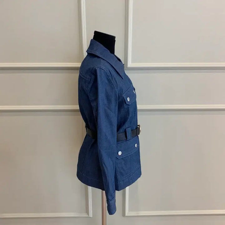 [BUNJANG] Coach Denim Belted Heritage Jacket (Size 2) / 267001124 코치 데님 벨티드 헤리티지 자켓 2사이즈