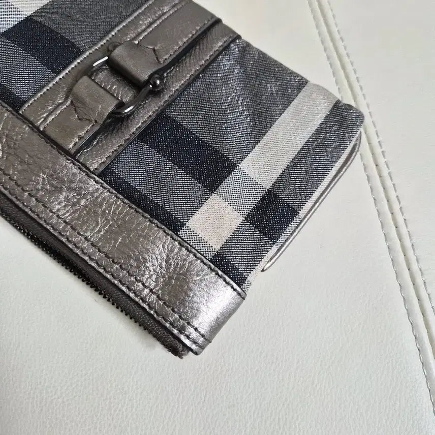 [BUNJANG] Burberry Check Pattern Mini Clutch Bag / 버버리 체크 패턴 미니 클러치 백