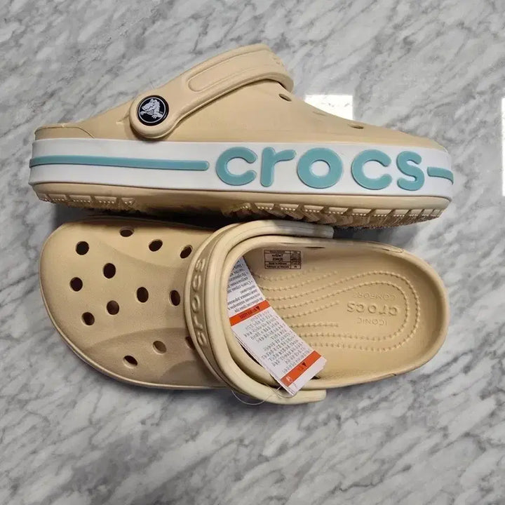 [BUNJANG] Crocs Geometric Sandals / 크록스 지오메트릭 블랙 베이지