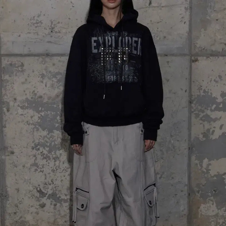 [BUNJANG] Fancyclub Cross Pocket Cargo Pants / 팬시클럽 크로스 포켓 카고 팬츠 핑크 베이지 사이즈 2