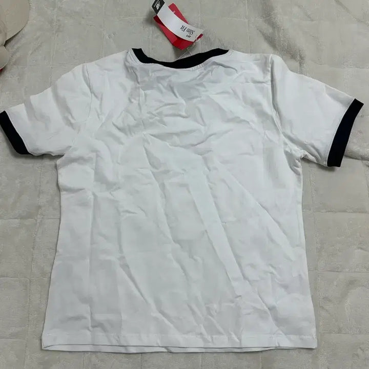 [BUNJANG] New Balance Ring T-shirt - White M / 새상품)뉴발란스 화이트 반팔 티셔츠 링거 디자인m