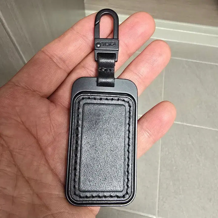 [BUNJANG] TUMI Name Tag Leather Keyring / 투미 네임택/열쇠고리 키링