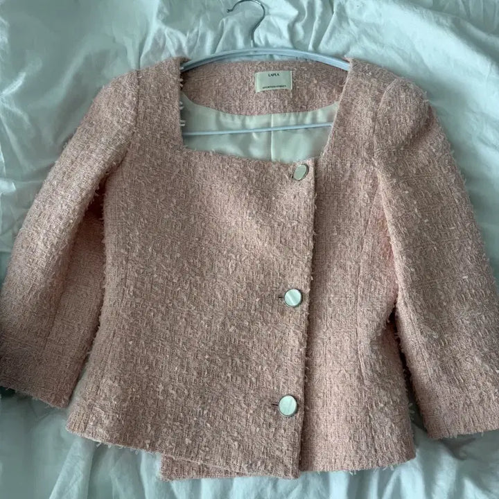 [BUNJANG] Lapla Selena Square Jacket Pink / 라플라 셀레나 스퀘어 자켓 핑크
