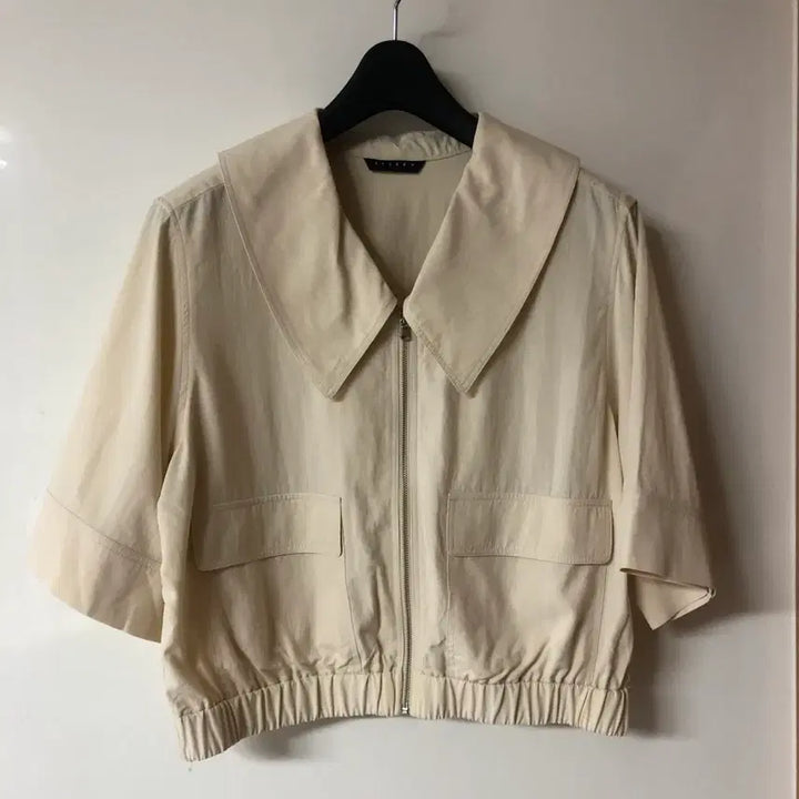 [BUNJANG] Sisley 2023 Zip-Up Jacket / 시슬리 23년 반팔 집업 자켓 점퍼 간절기 재킷 출근룩