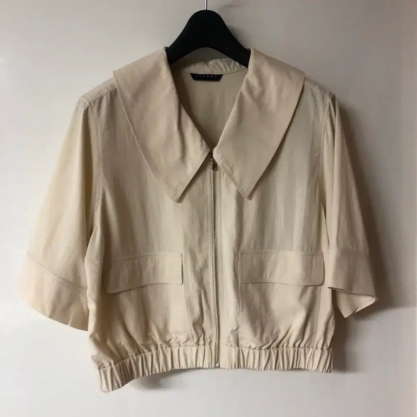 [BUNJANG] Sisley 2023 Zip-Up Jacket / 시슬리 23년 반팔 집업 자켓 점퍼 간절기 재킷 출근룩