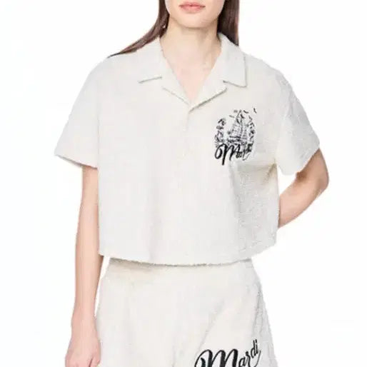 [SOLD OUT] 마르디 메크르디 타올 크롭 반팔 반바지 세트(정품)