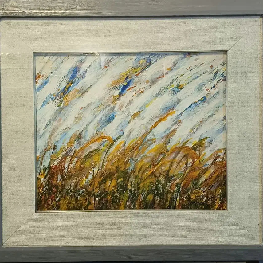 [BUNJANG] 서양화 액자 갈대 그림 바람의 속삭임(F8) / 서양화 액자 갈대 그림 바람의 속삭임(F8)