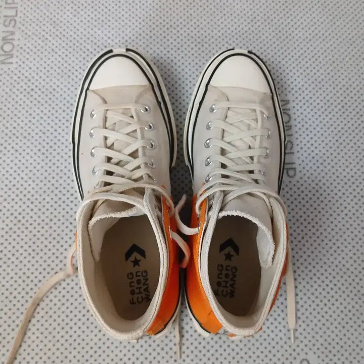 [BUNJANG] Converse Feng Chen Wang Orange High Sneakers / 컨버스 펑첸왕 오렌지 하이 스니커즈