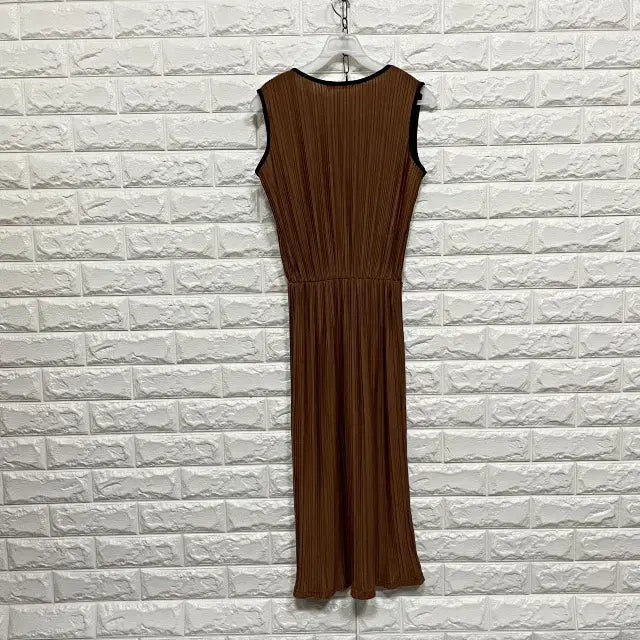 [SOLD OUT] ㅌ242 민소매 플리츠 롱원피스