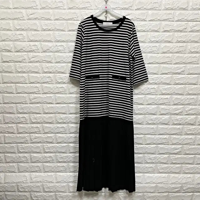 [SOLD OUT] ㅌ248 스트라이프 롱 원피스