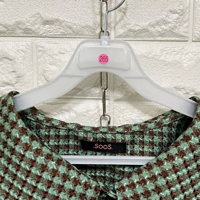 [BUNJANG] T265 Big Collar Check Jacket / ㅌ265 빅카라 체크 자켓