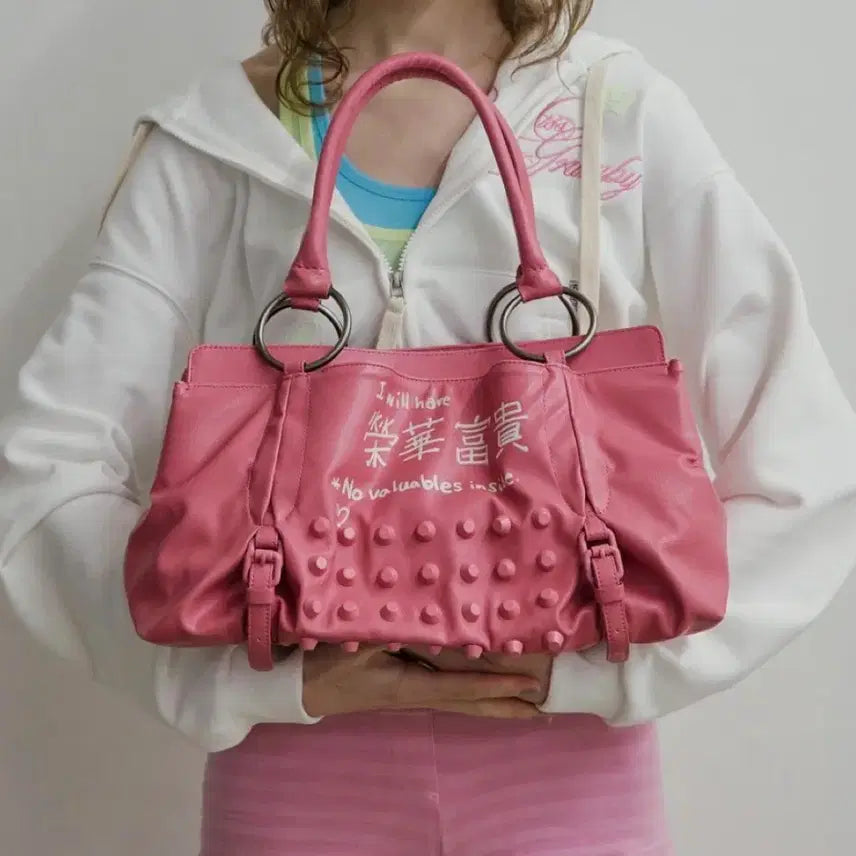 [BUNJANG] Sculptor Millionaire Pink Tote Bag / 스컬프터 밀리어네어 핑크 토트백 새상품