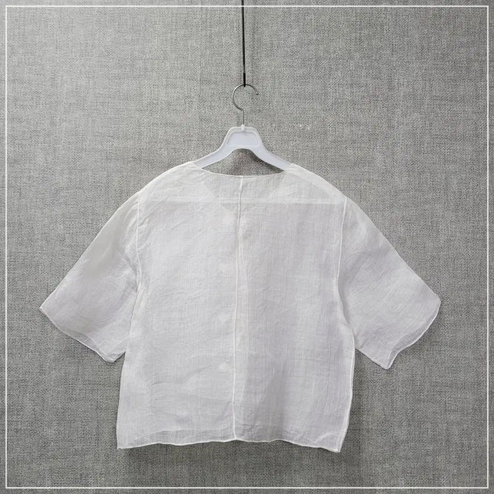 [BUNJANG] White Mosi Blouse Women&