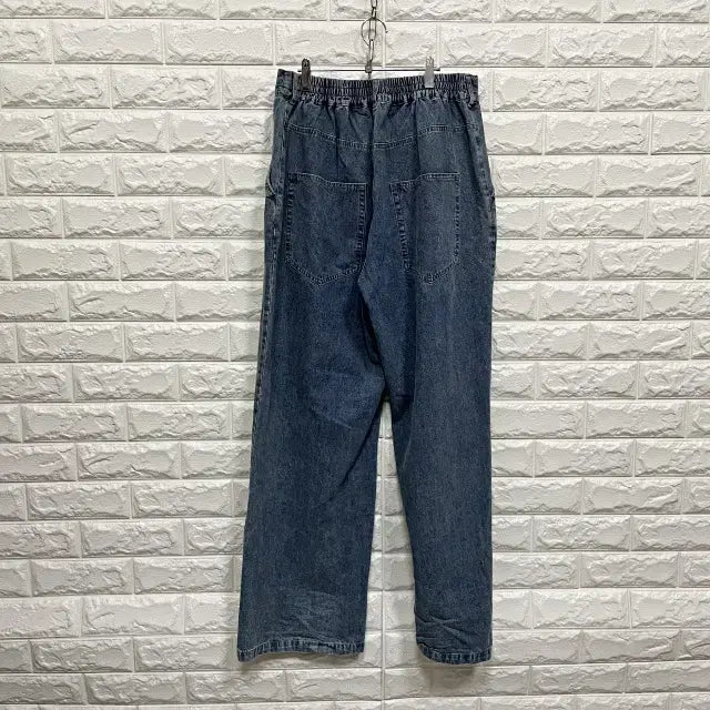 [SOLD OUT] ㅌ290 면마혼방 뒷밴딩 데님바지