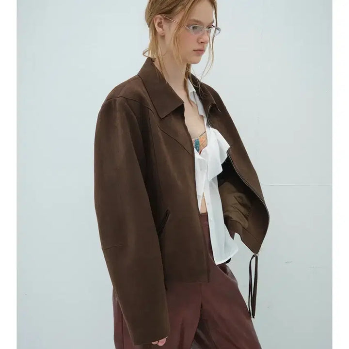[BUNJANG] Overdue Flare Western Suede Jacket / 오버듀플레어 웨스턴 스웨이드 자켓