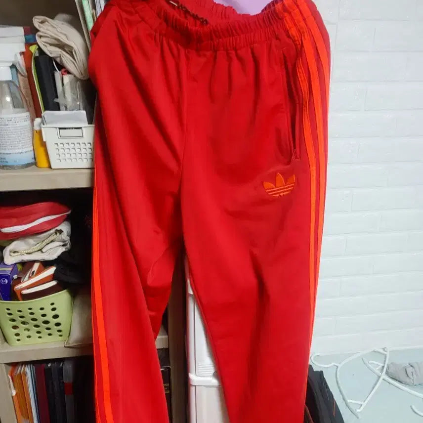 [BUNJANG] Adidas Firebird Red/Orange Tracksuit Set / 아디다스 파이어버드 빨주 세트 팝니다 105/100