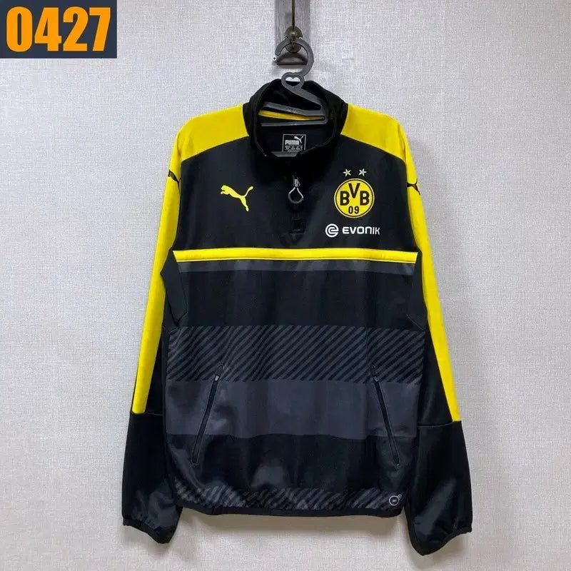 [BUNJANG] Puma Dortmund Half-Zip Training Track Top / 95 PUMA 퓨마 도르트문트 반집업 트레이닝 트랙탑 M