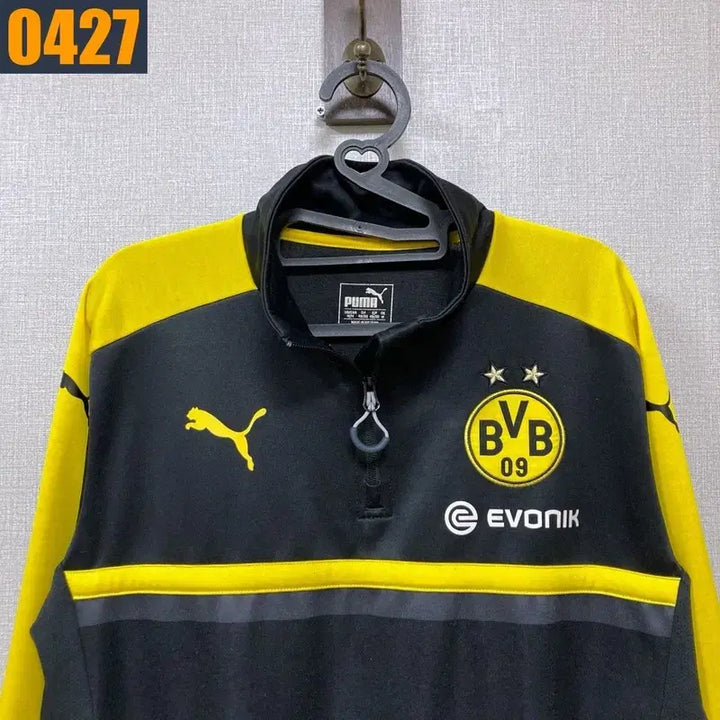 [BUNJANG] Puma Dortmund Half-Zip Training Track Top / 95 PUMA 퓨마 도르트문트 반집업 트레이닝 트랙탑 M