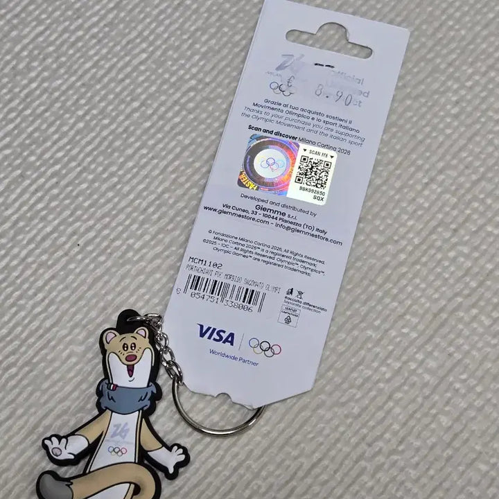 [BUNJANG] Milano Cortina 2026 Mascot Keyring / 밀라노 코르티나 2026 마스코트 키링