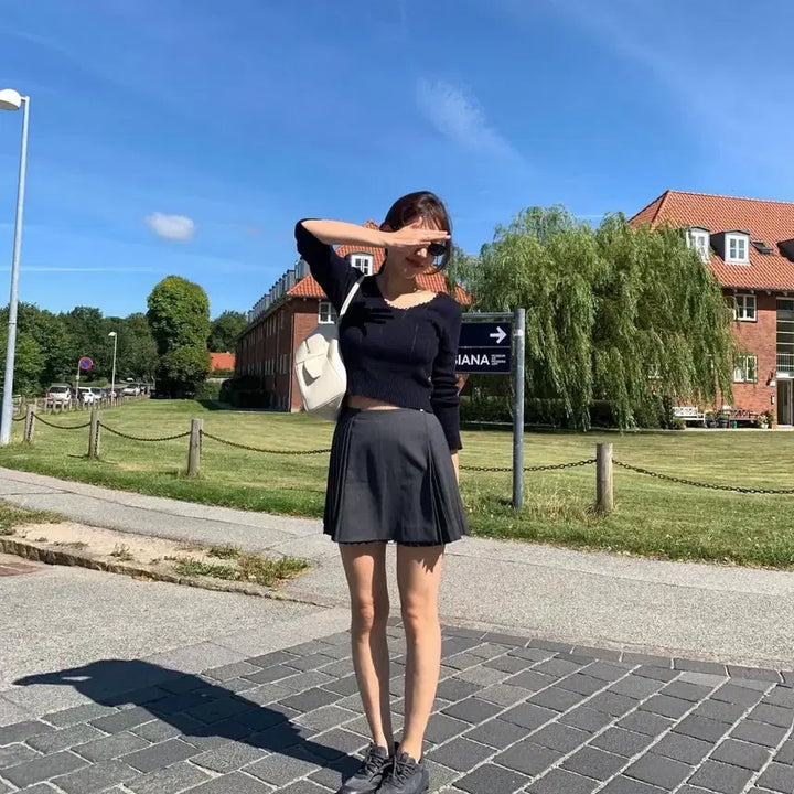 [BUNJANG] Pleated Fold Skirt / Layered pleated fold skirt