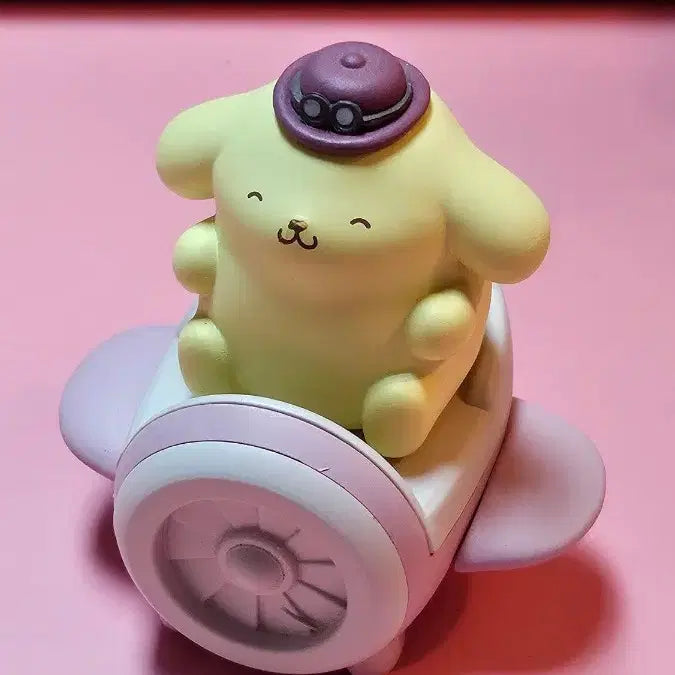 [BUNJANG] Sanrio Pompompurin Airplane Mini Figure / 산리오 폼폼푸린 비행기 미니 피규어