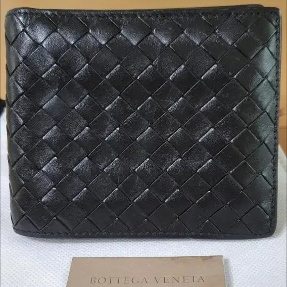 [BUNJANG] Bottega Veneta Black Leather Wallet / 보테가베네타 반지갑/지갑 블랙 정품A급(감정O)